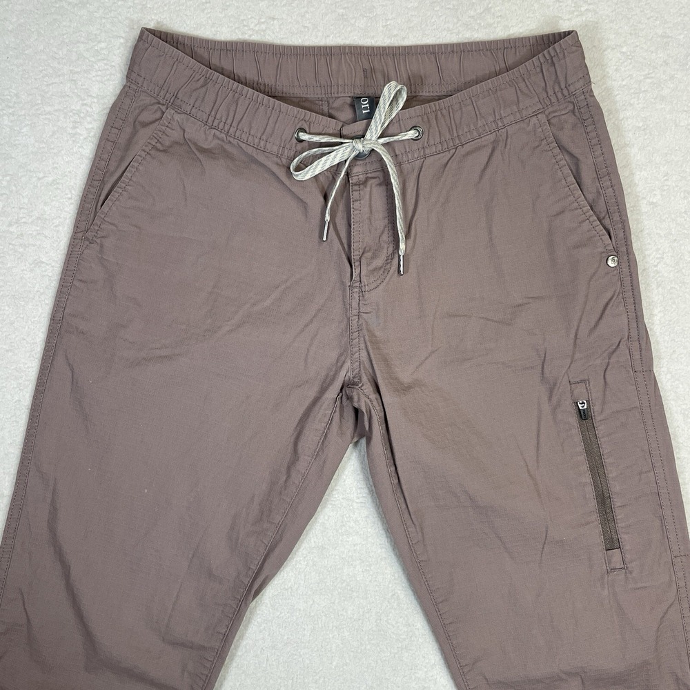 Vuori Ripstop Dura Terra Pants Drawstring Stretch Light Brown Womens Small VW401 - Picture 3 of 14